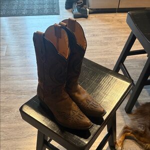 J.B. Dillon Tan Leather Boots